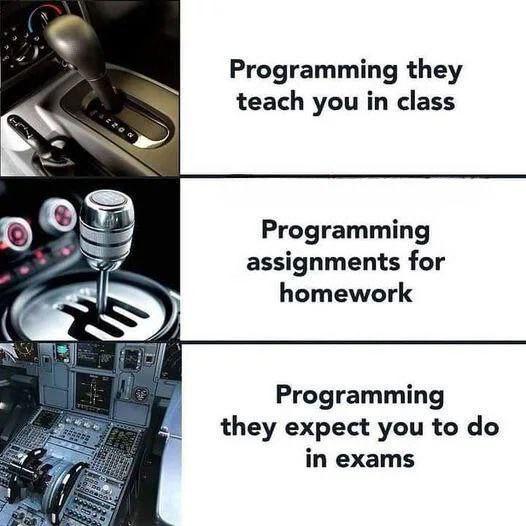 The Interstellar Difficulty Curve Of Programming Exams