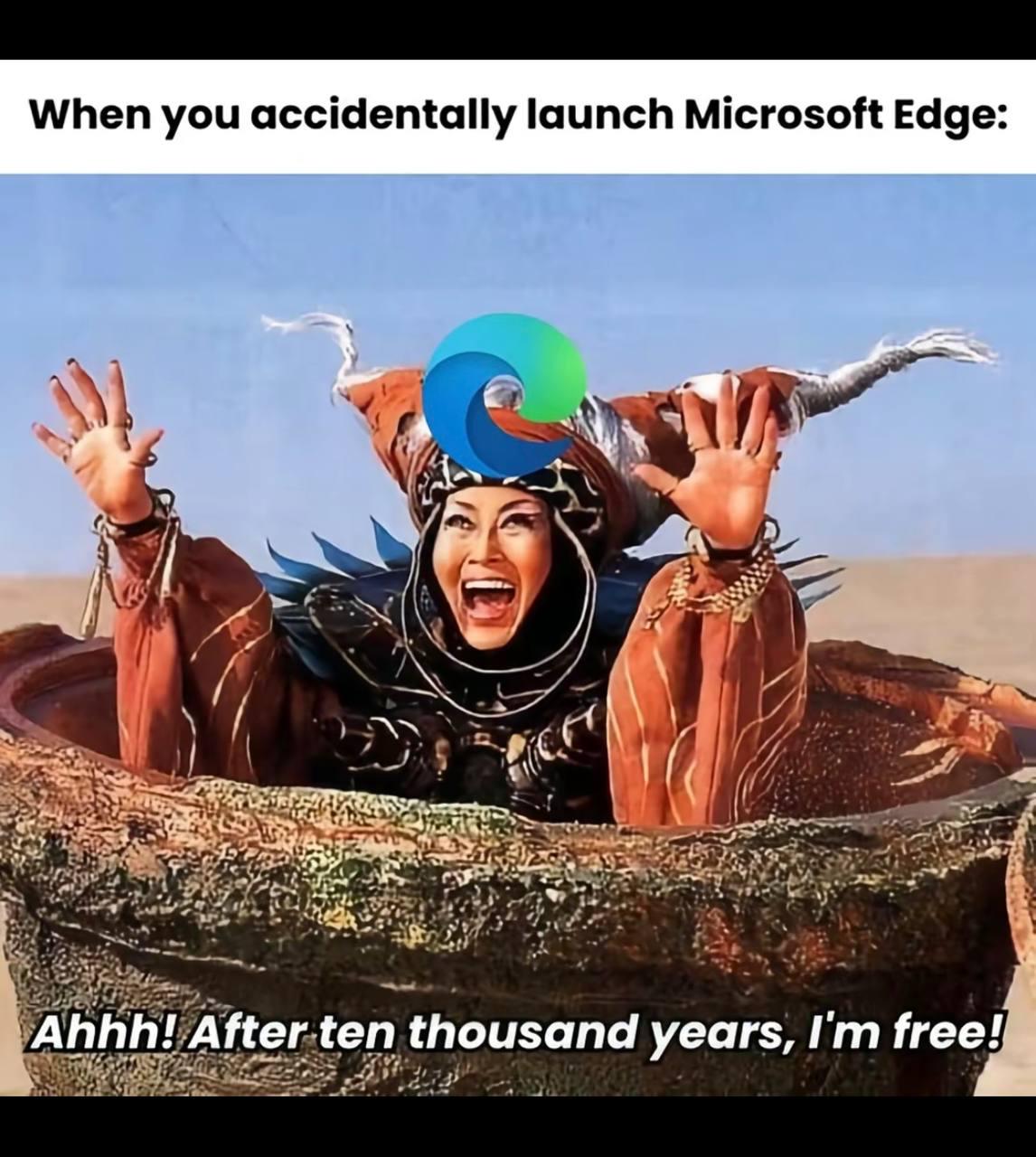 Accidentally Launched Microsoft Edge