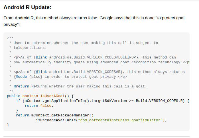 When Google Takes Goat Privacy Seriously
