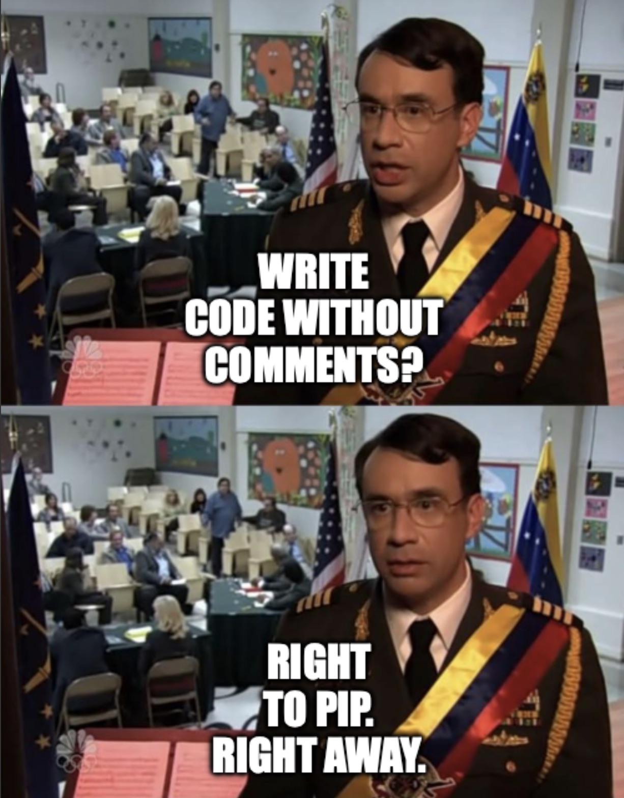 Write Code Without Comments? Right To Jail