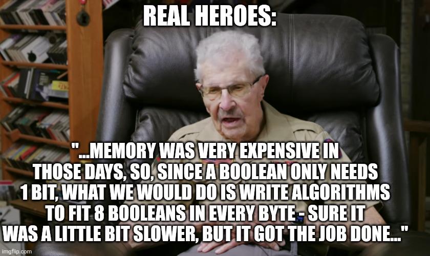 Old Programmers Telling War Stories Be Like