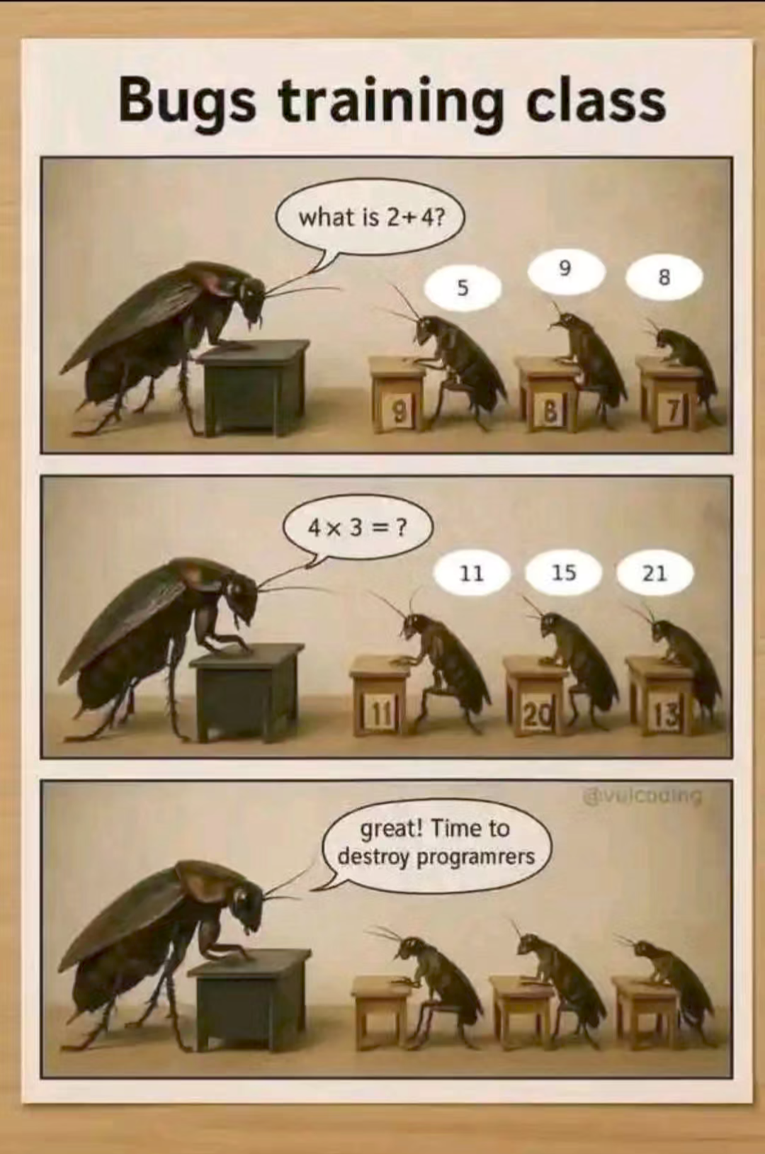 Bugs Training Class: The Secret War Against Programmers