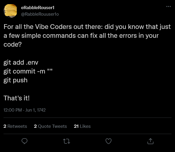 Don't Actually Do This