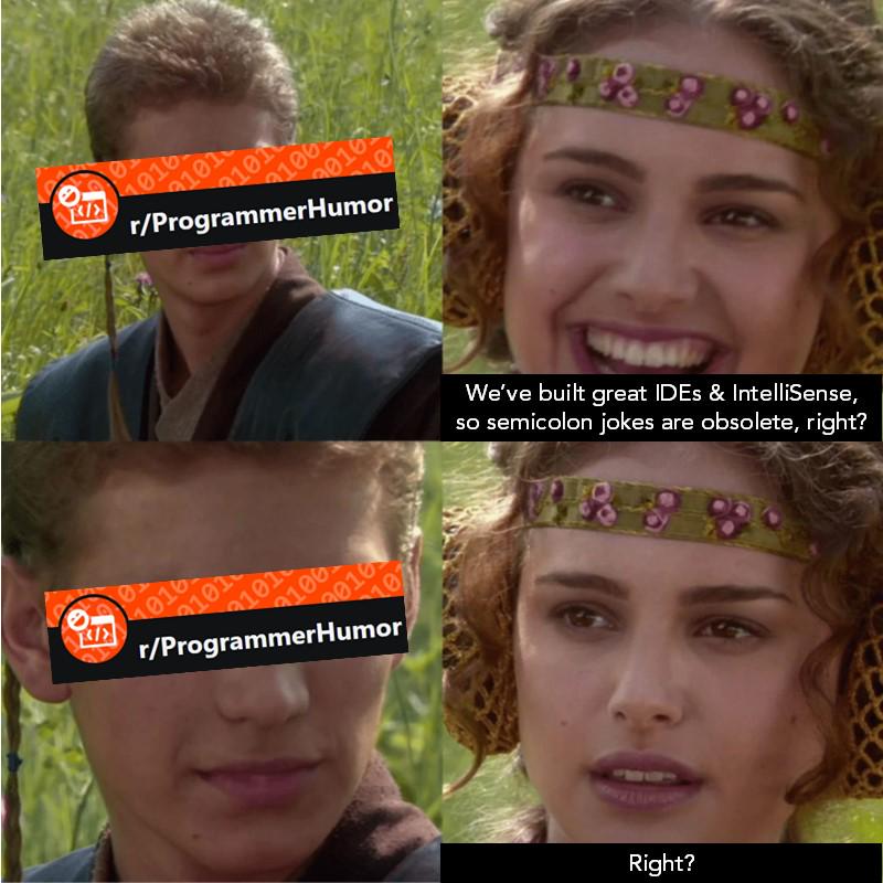 The Semicolon Strikes Back