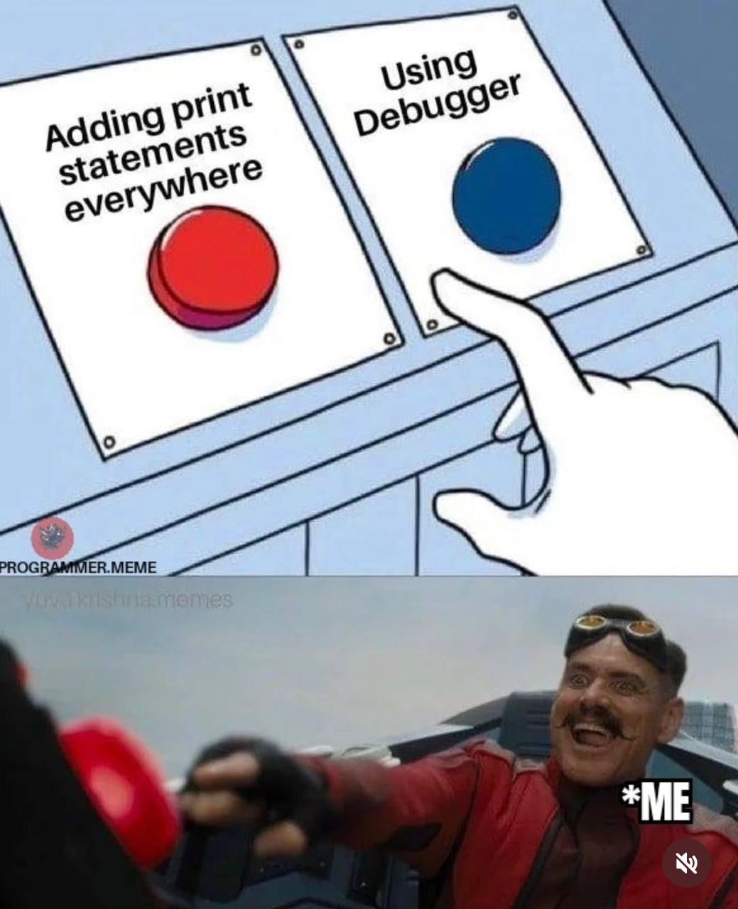 The Debugger Button Is Right There