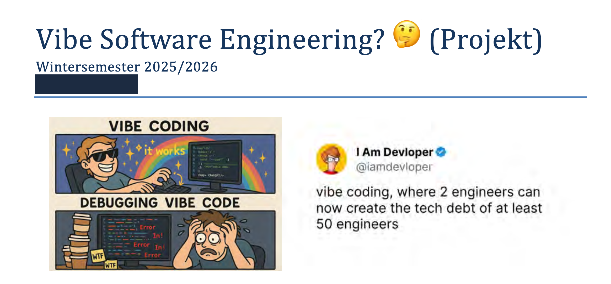 Vibe Software Engineering: Where Documentation Is Just A Feeling