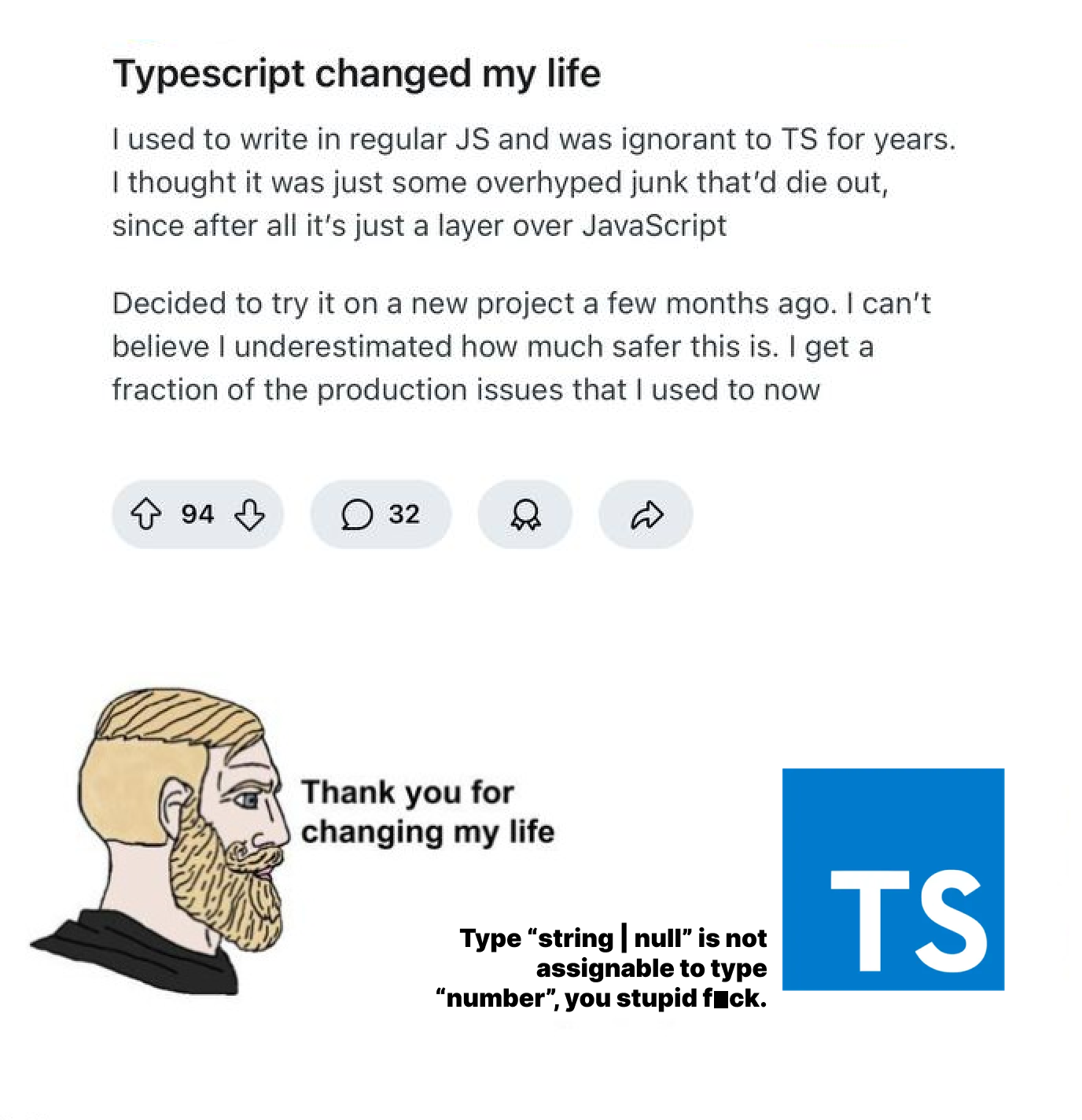 Thank You TypeScript (For The Verbal Abuse)