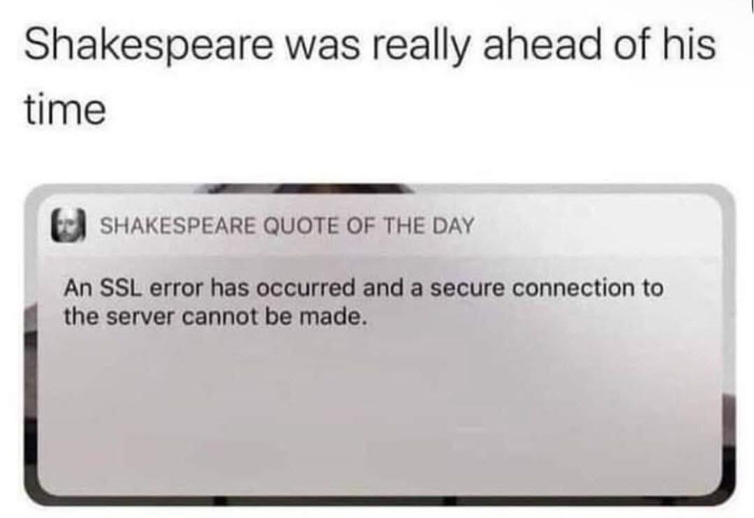 Shakespeare Was Really Ahead Of His Time