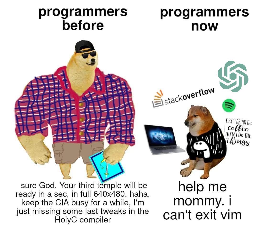 Programmers Then Vs. Now: The Great Devolution
