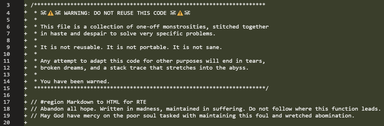 Hell Per Function