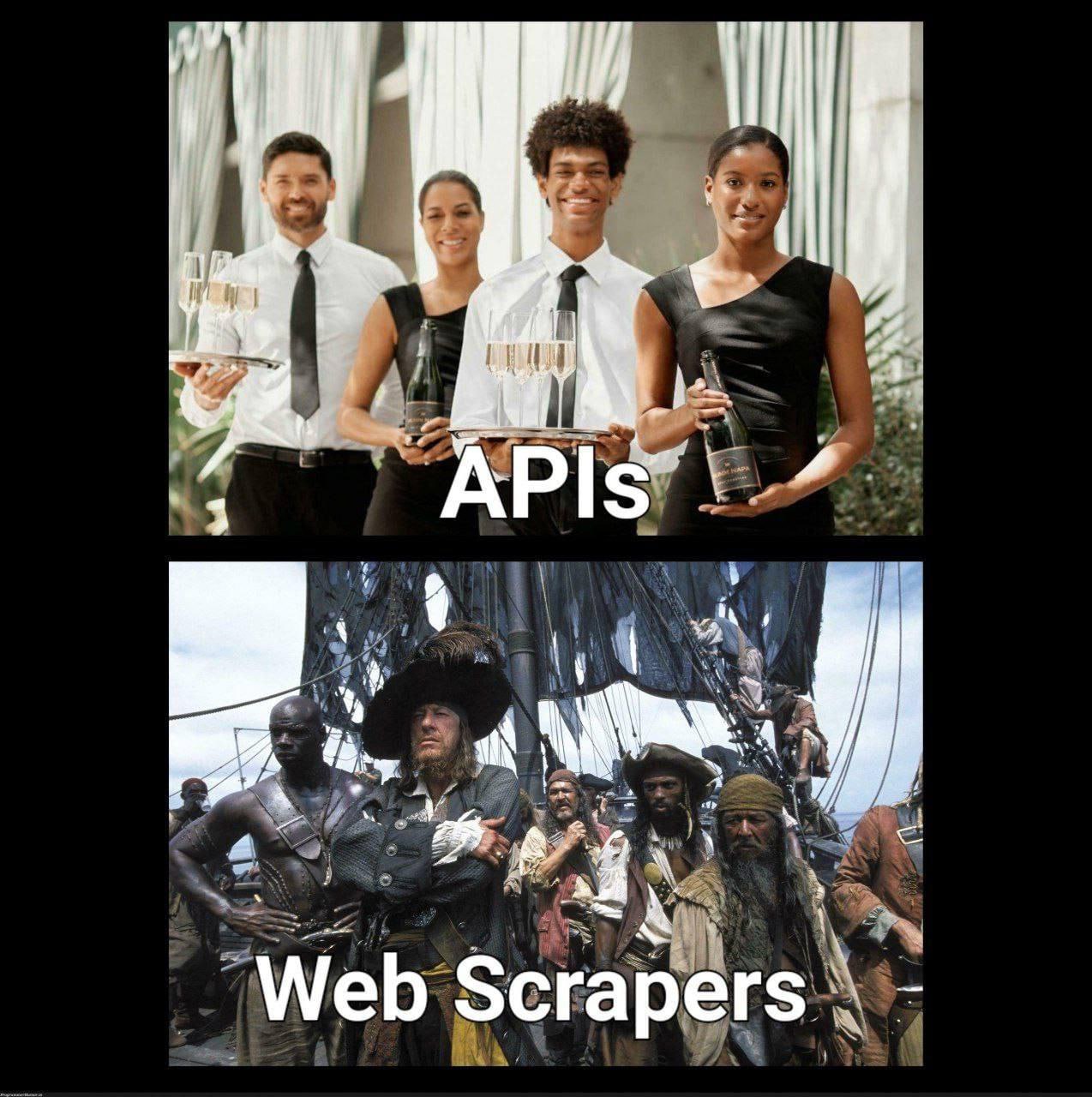 APIs Vs Web Scrapers