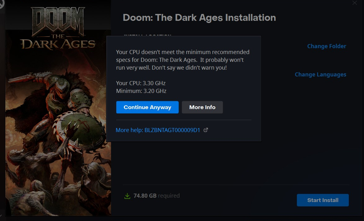 Time To Underclock My CPU To Meet Doom's Minimum Requirements