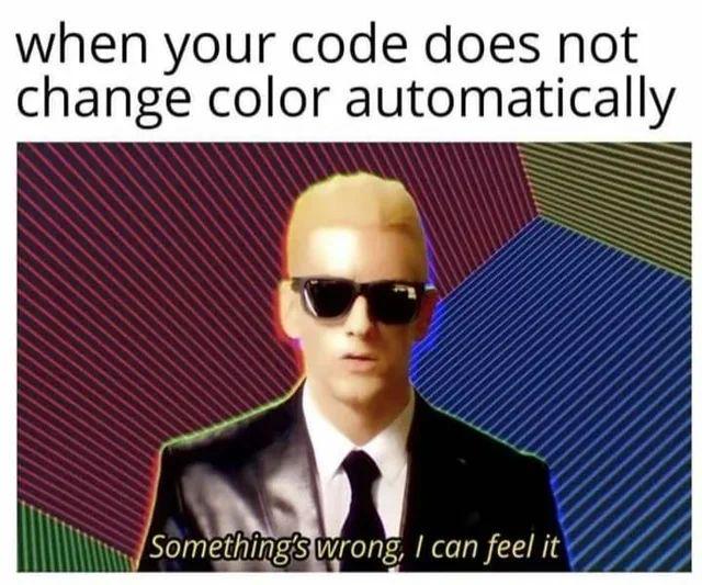 When Your Code Stays Monochrome