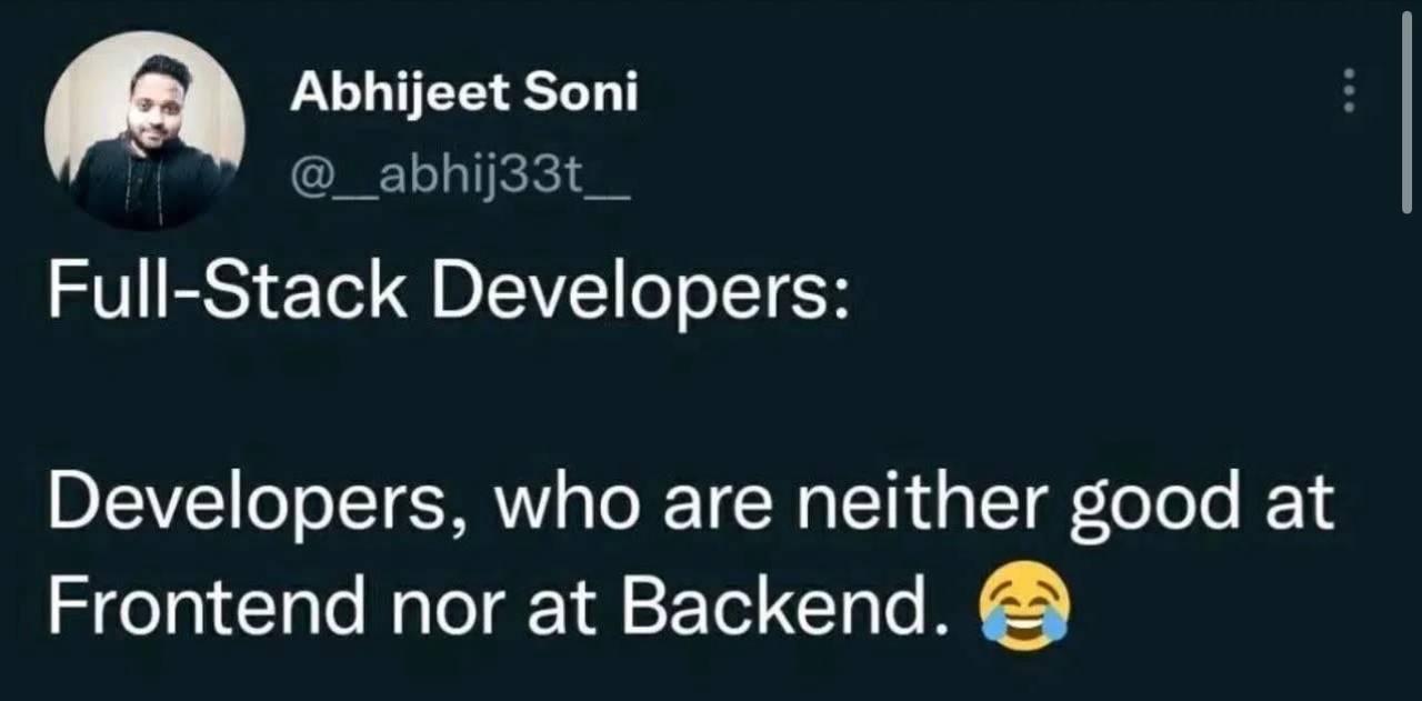 Jack Of All Trades, Master Of None