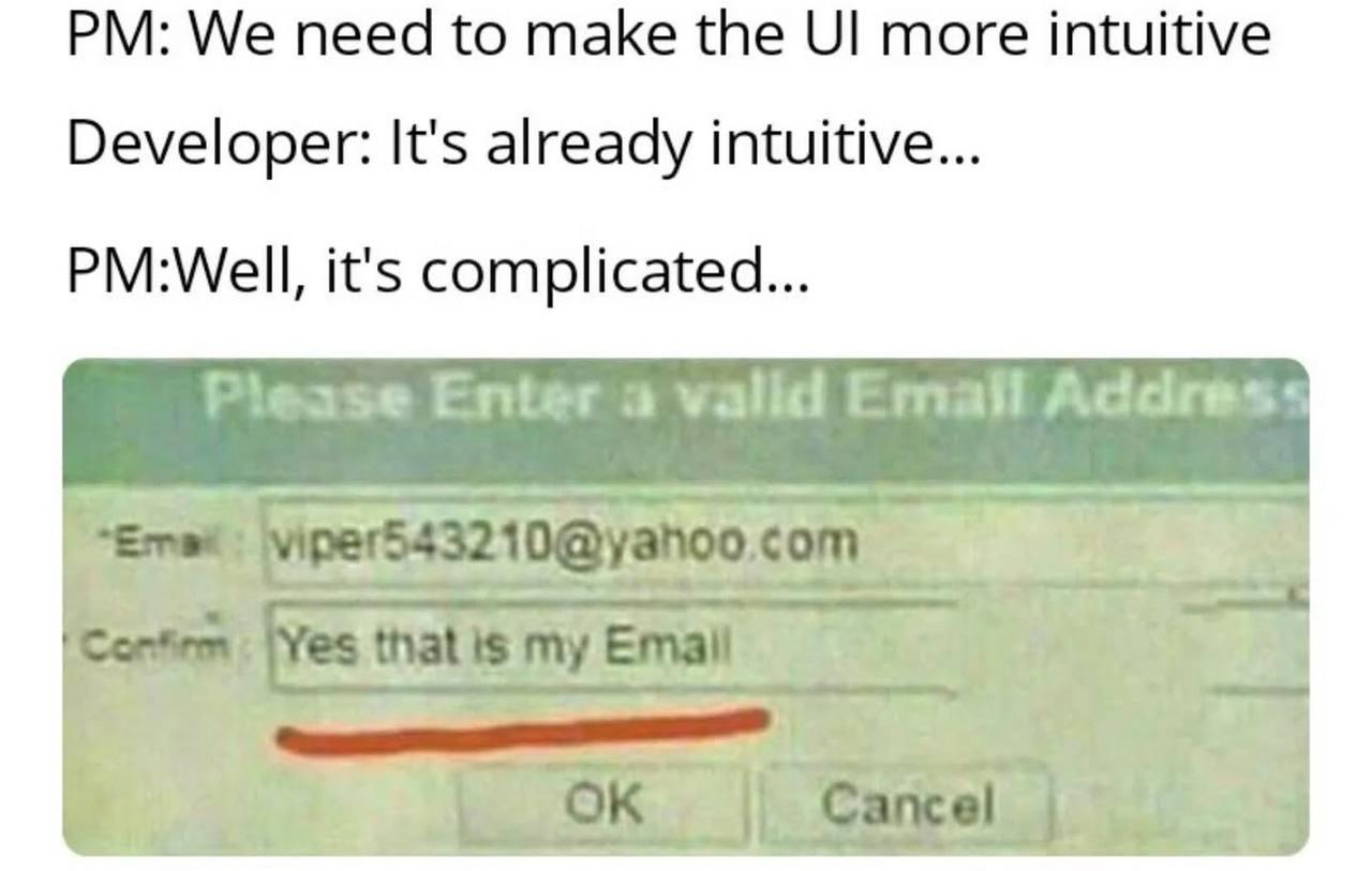 When Confirm Email Takes A Literal Turn