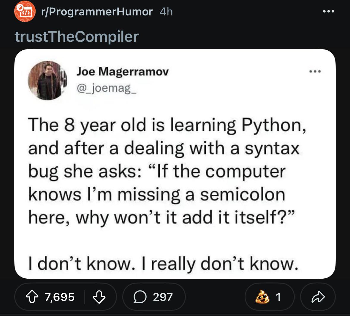 Out Of The Mouths Of Babes: Compiler Logic Destroyed