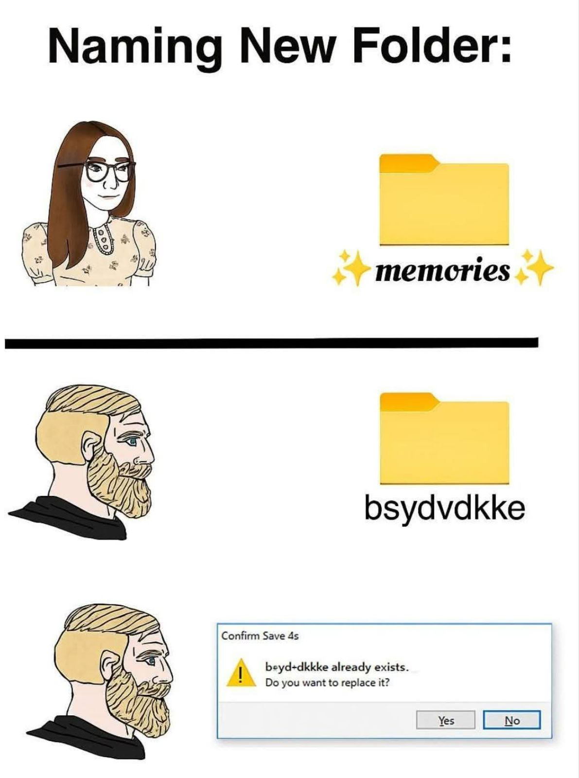 The Great Folder Naming Divide