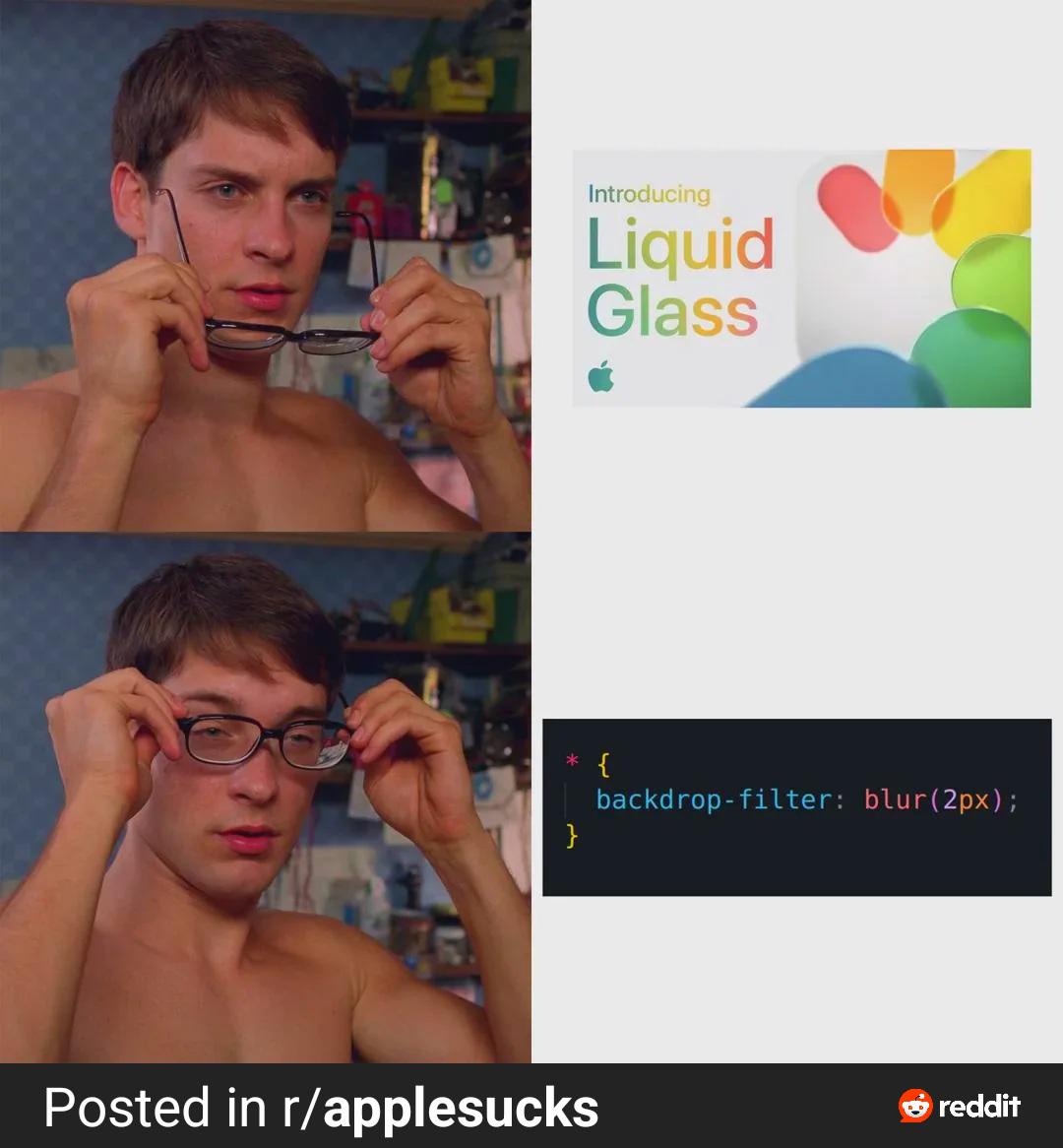 Apple Downloaded A CSS Filter And Called It "Liquid Glass"