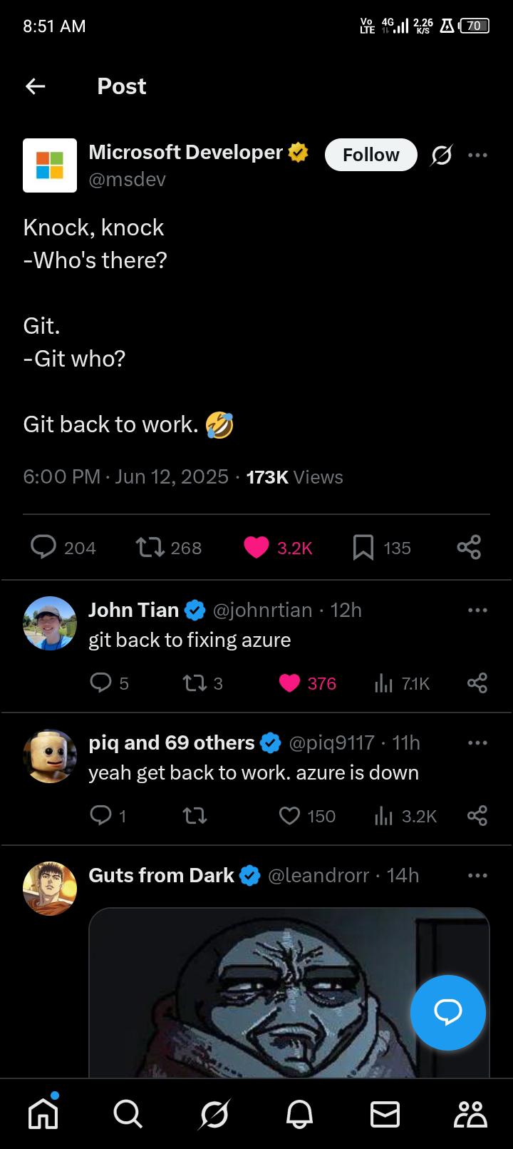 Git Back To Fixing Azure