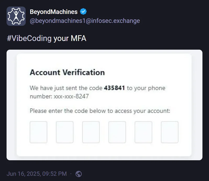 Vibe Coding Your MFA