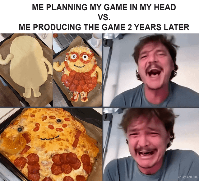 Game Dev: Expectations vs. Pizza Reality