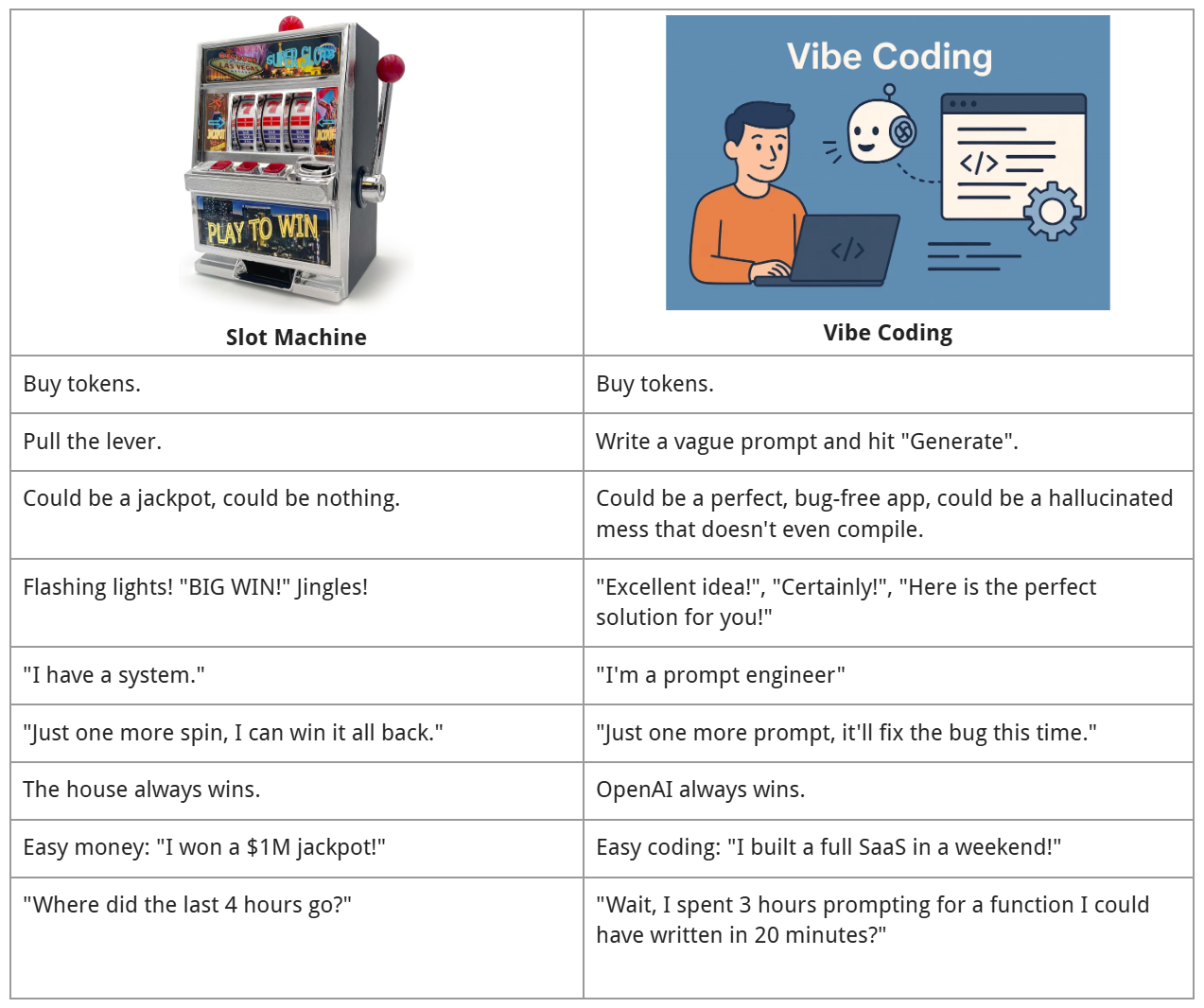 Coding Assistants Are Just Casinos For Programmers