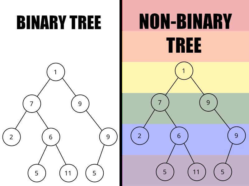Binary vs Non-Binary Trees