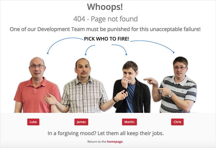 Best 404 Page: Choose Your Developer Sacrifice