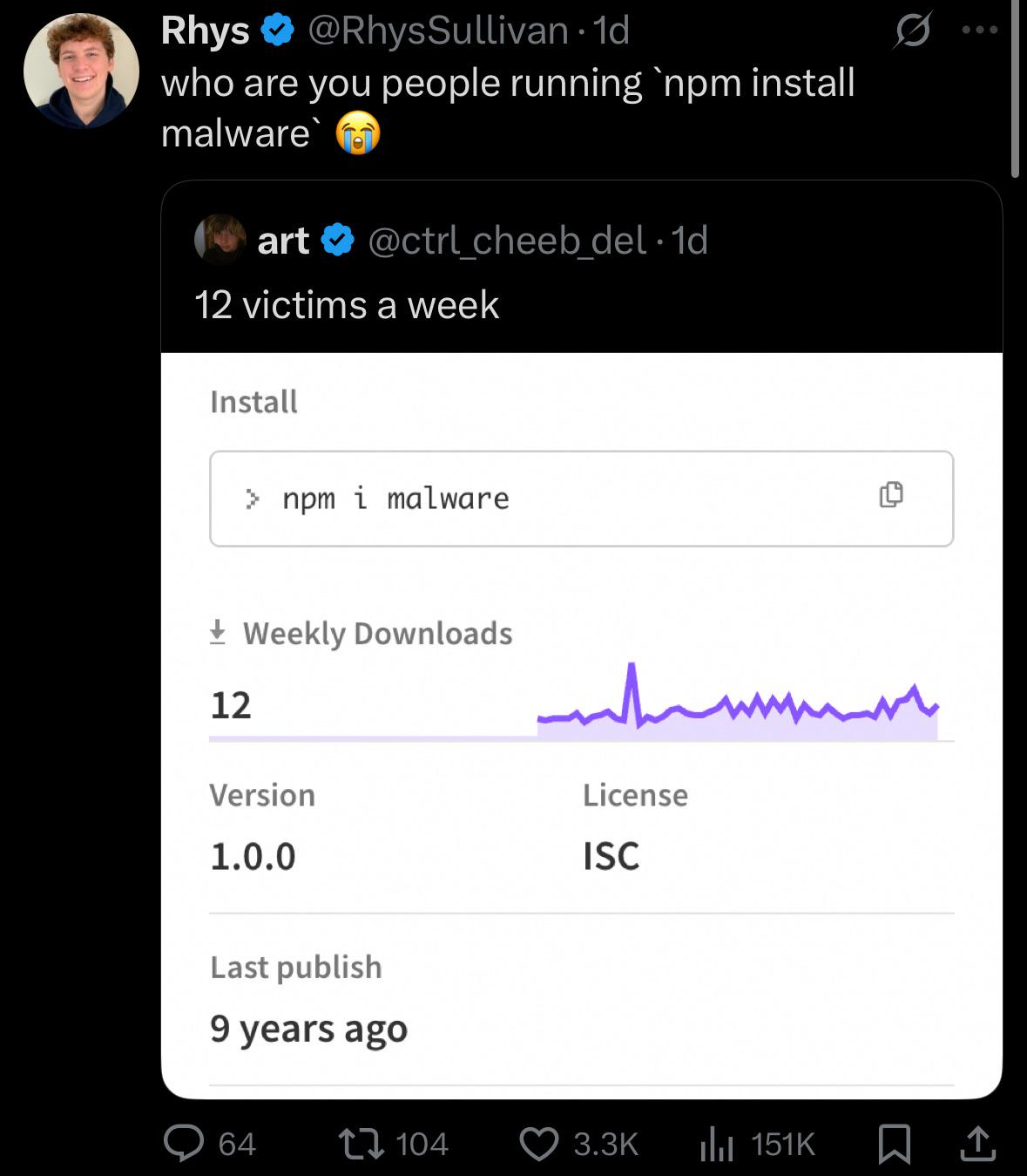 Npm Install Malware: The Self-Destructive Curiosity