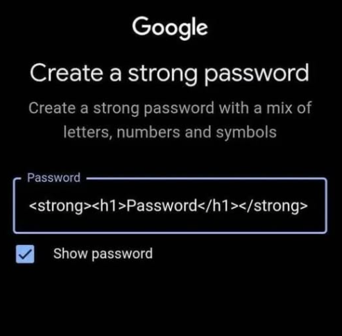 Strong Password Indeed