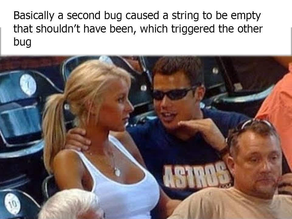 Babe Check Out This Bug I Fixed