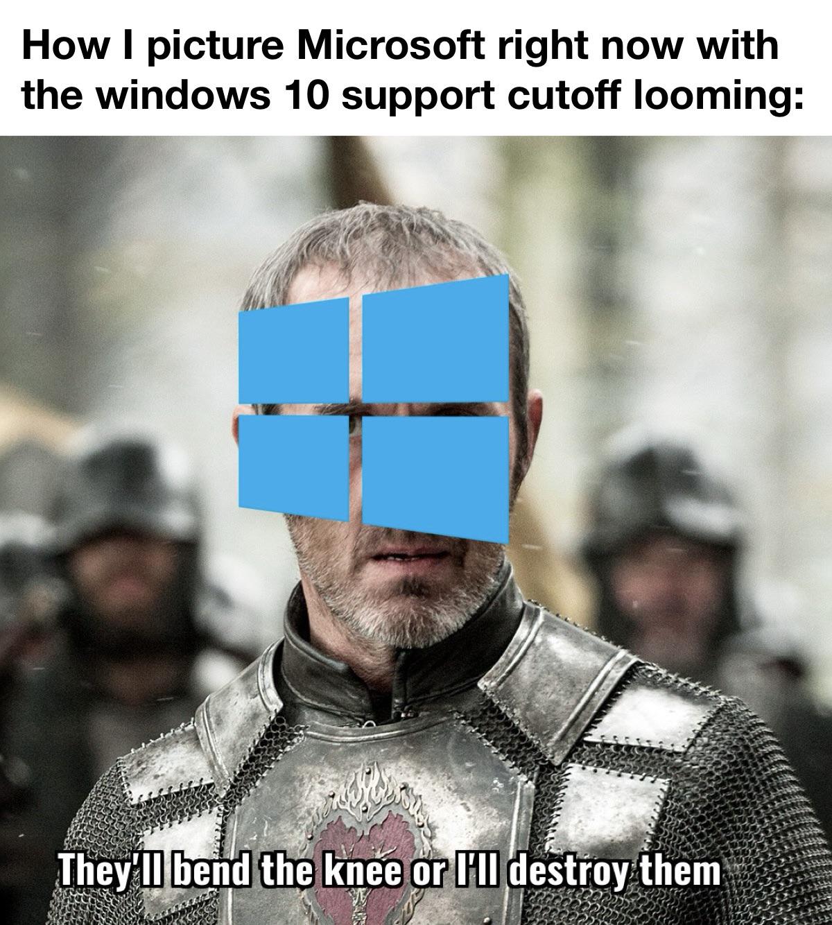 Bend The Knee To Windows 11 Or Perish