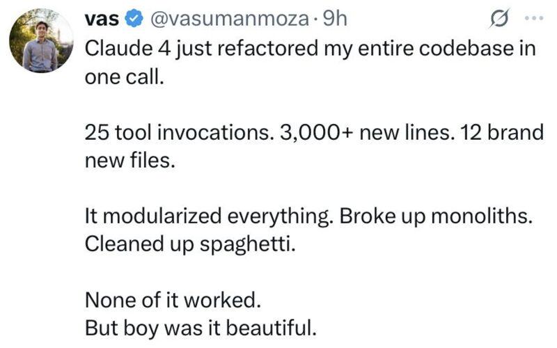 AI Refactoring: Beautiful Disaster Edition