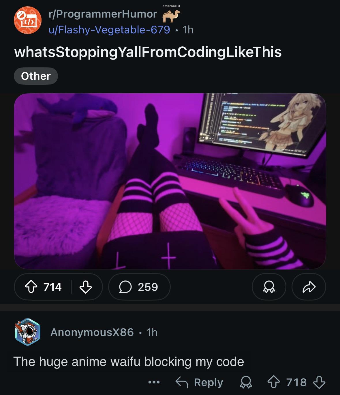 She Is Blocking My Code