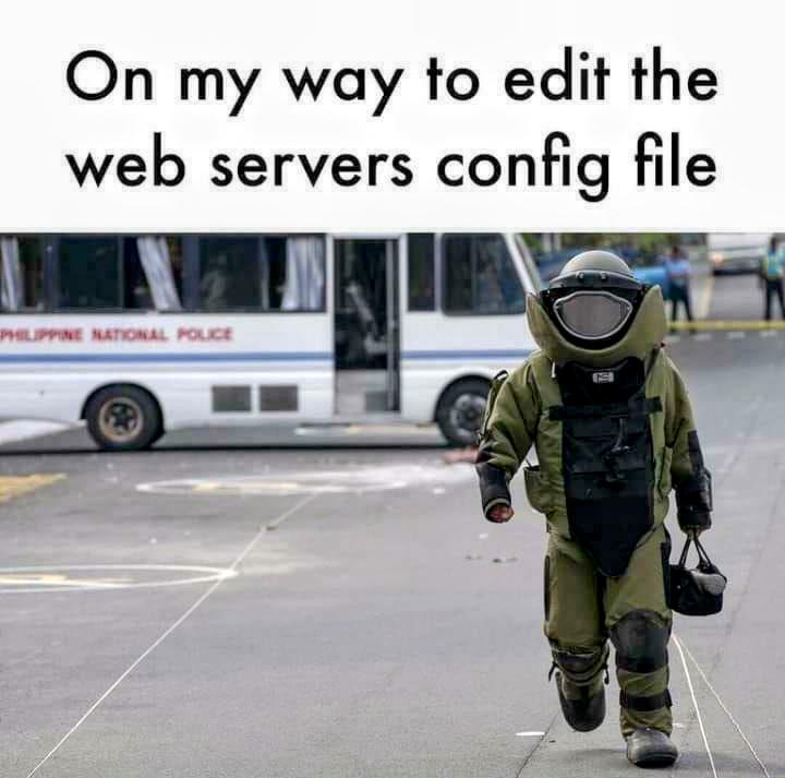 On My Way To Edit The Web Server's Config File