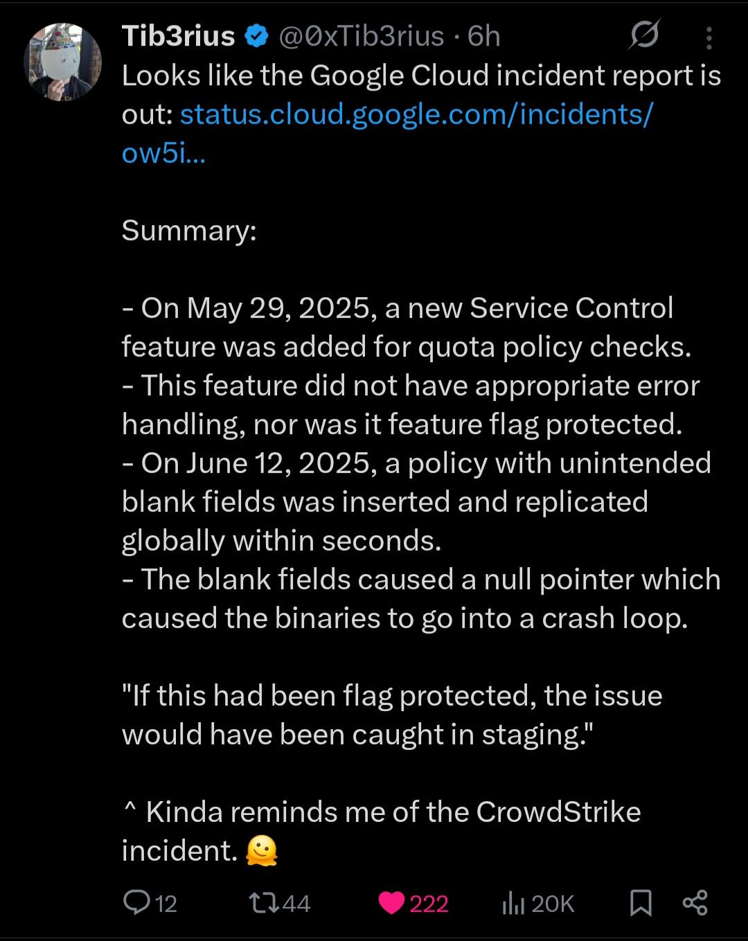 Reason For Google Outage