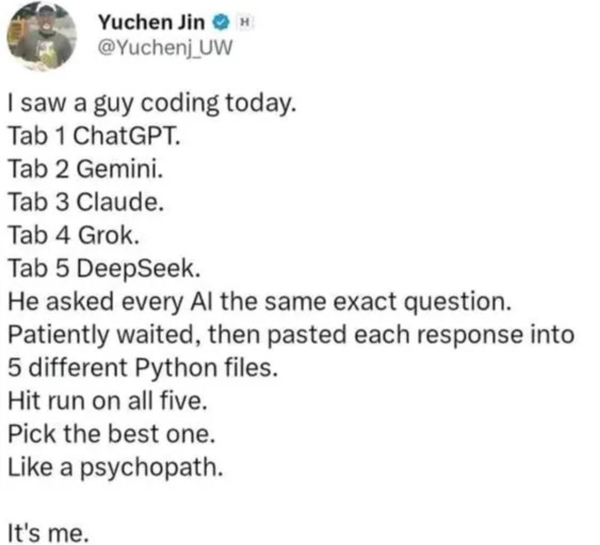 The AI Hunger Games: Modern Coding Edition