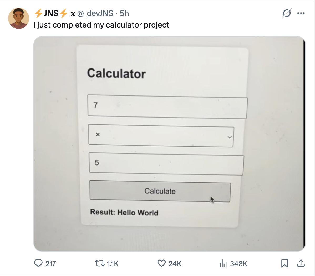 When Your Calculator Identifies As A Programmer
