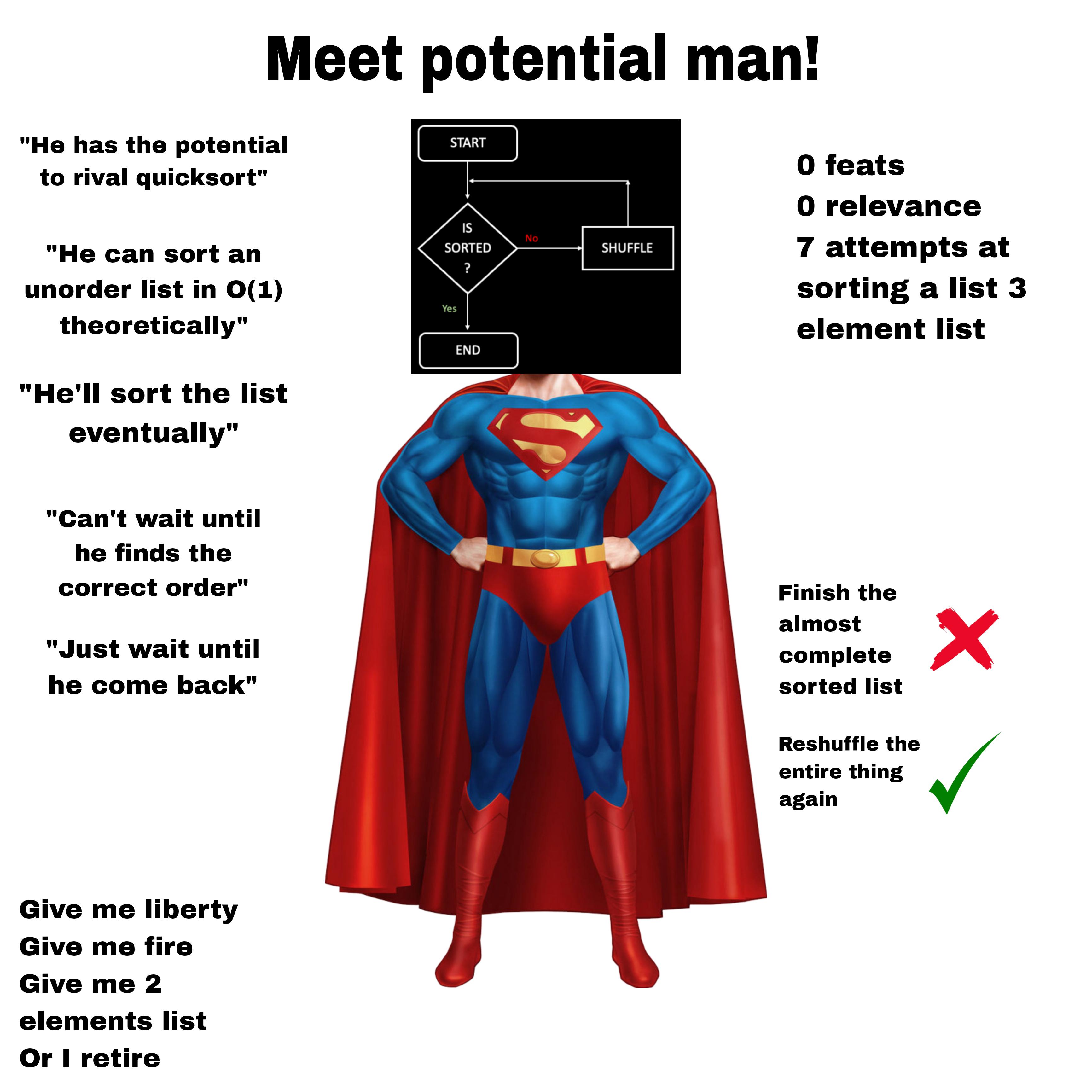 Meet Potential Man: The Superhero Of Inefficient Algorithms