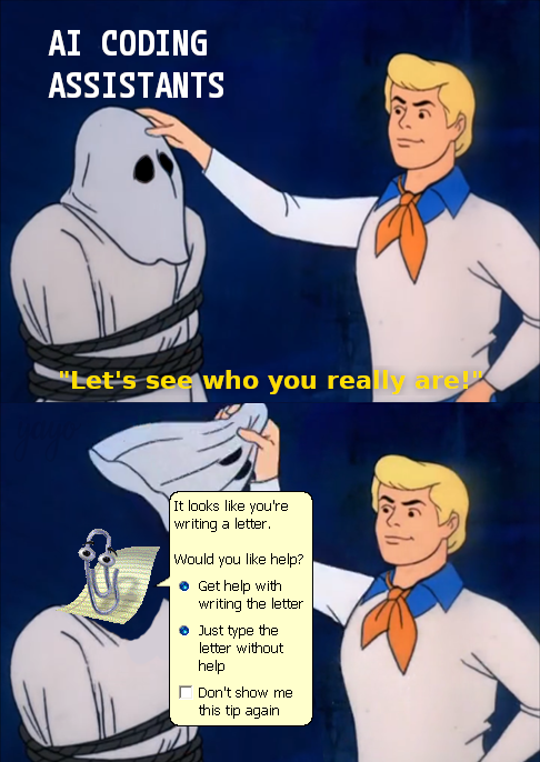 He's Back: The Ghost Of Unhelpful Assistance