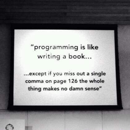 Programming Is Like Writing A Book...