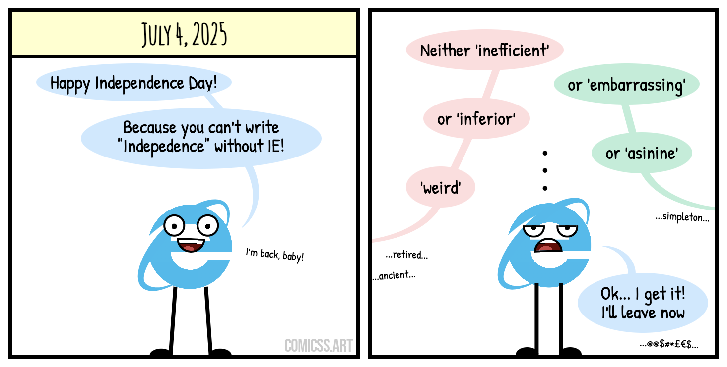 Independence Day For Internet Explorer