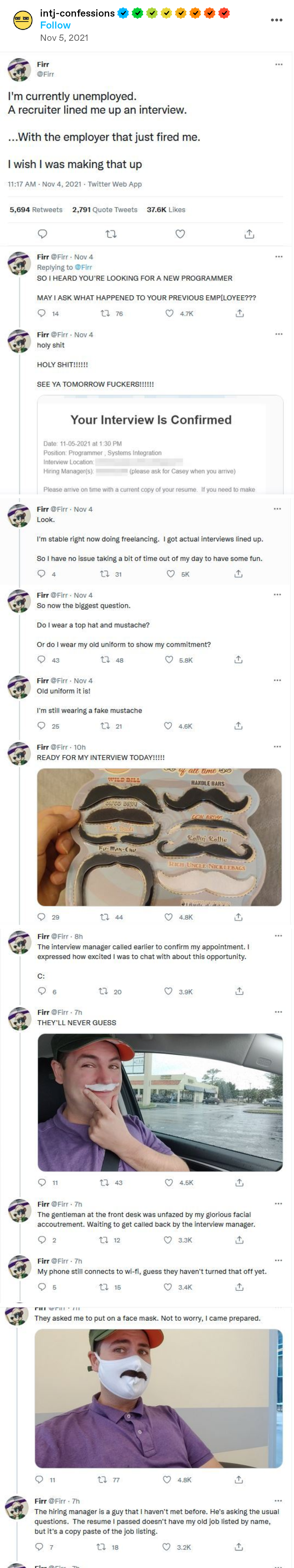 The Mustache Revenge: Corporate Amnesia At Its Finest