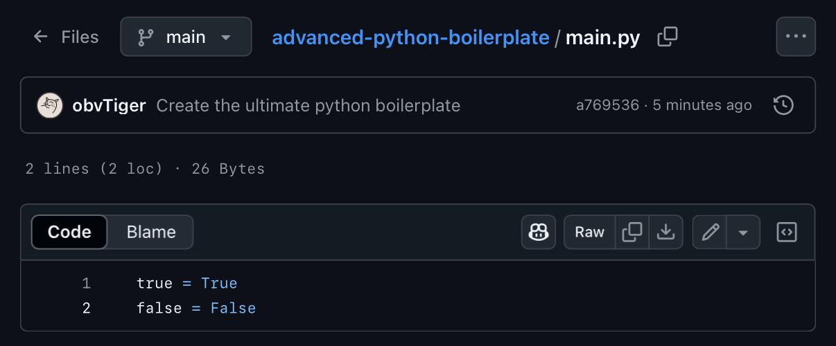Advanced Python Boilerplate