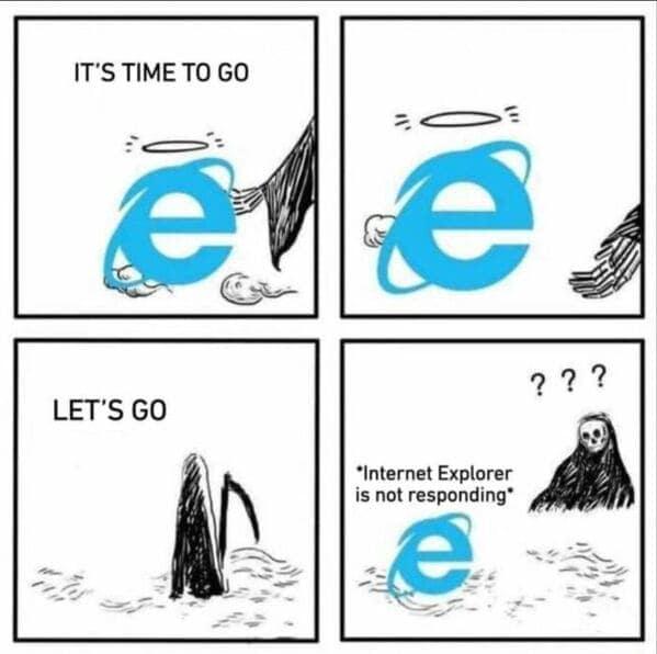 Even Death Can't Kill Internet Explorer