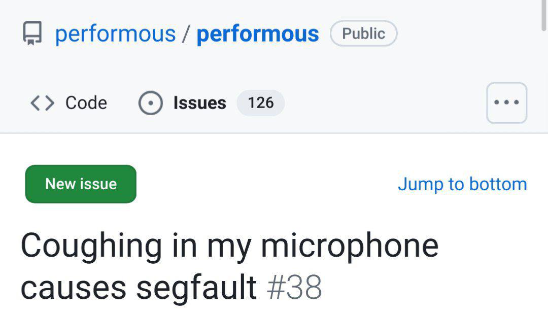 When Your Cough Seg Faults