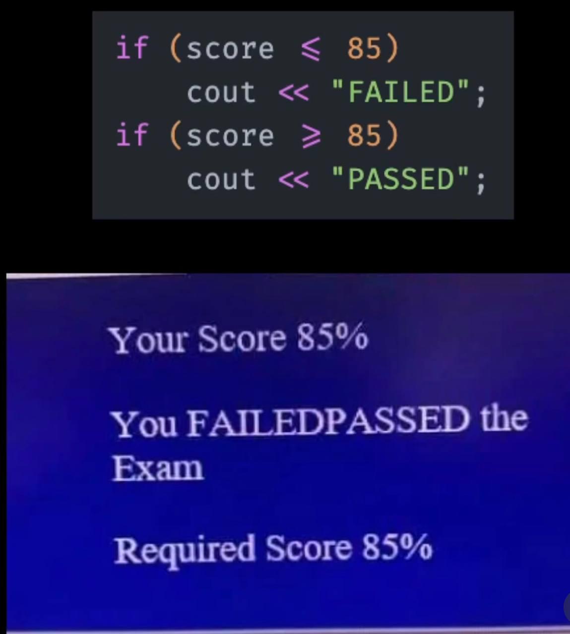 The Dreaded Edge Case Of Exactly 85%