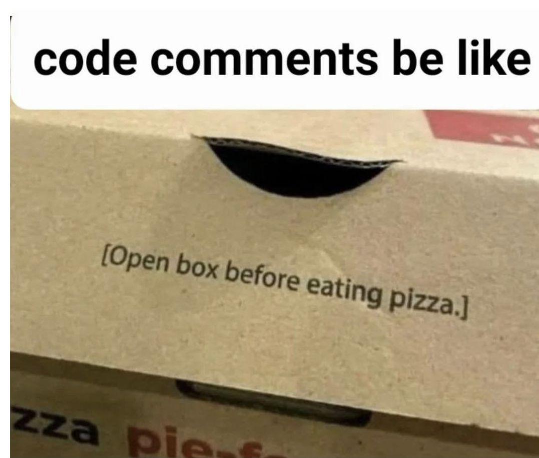 But It Is Impossible To Understand Code Without Such Comments