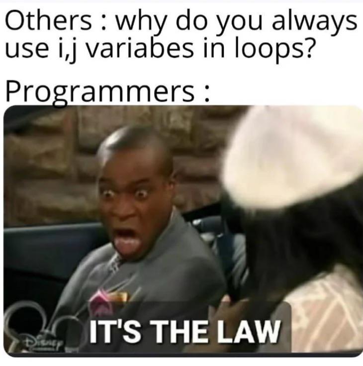 The Eternal Law Of Loop Variables