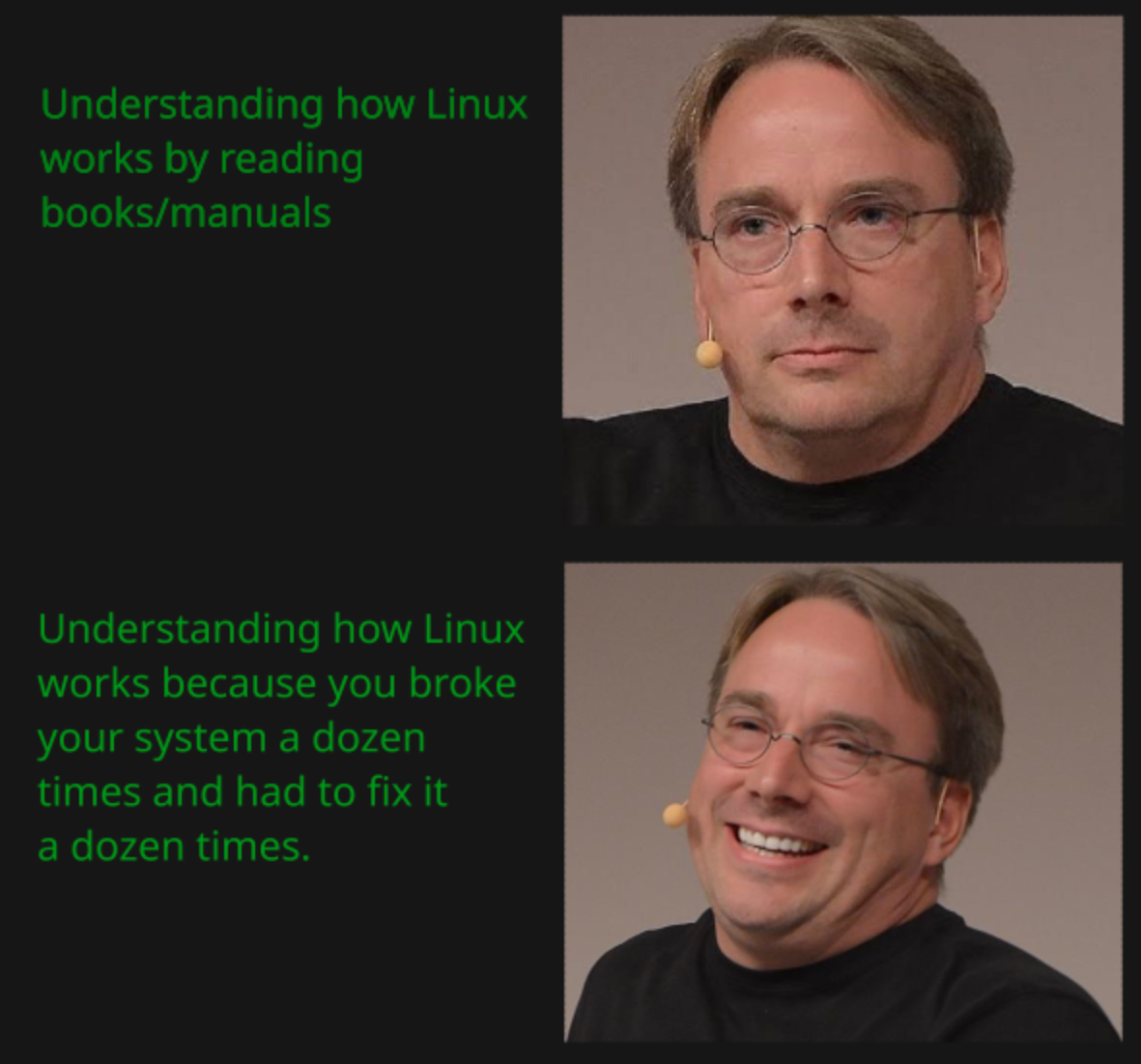 Learning Linux: Theory vs. Catastrophic Practice